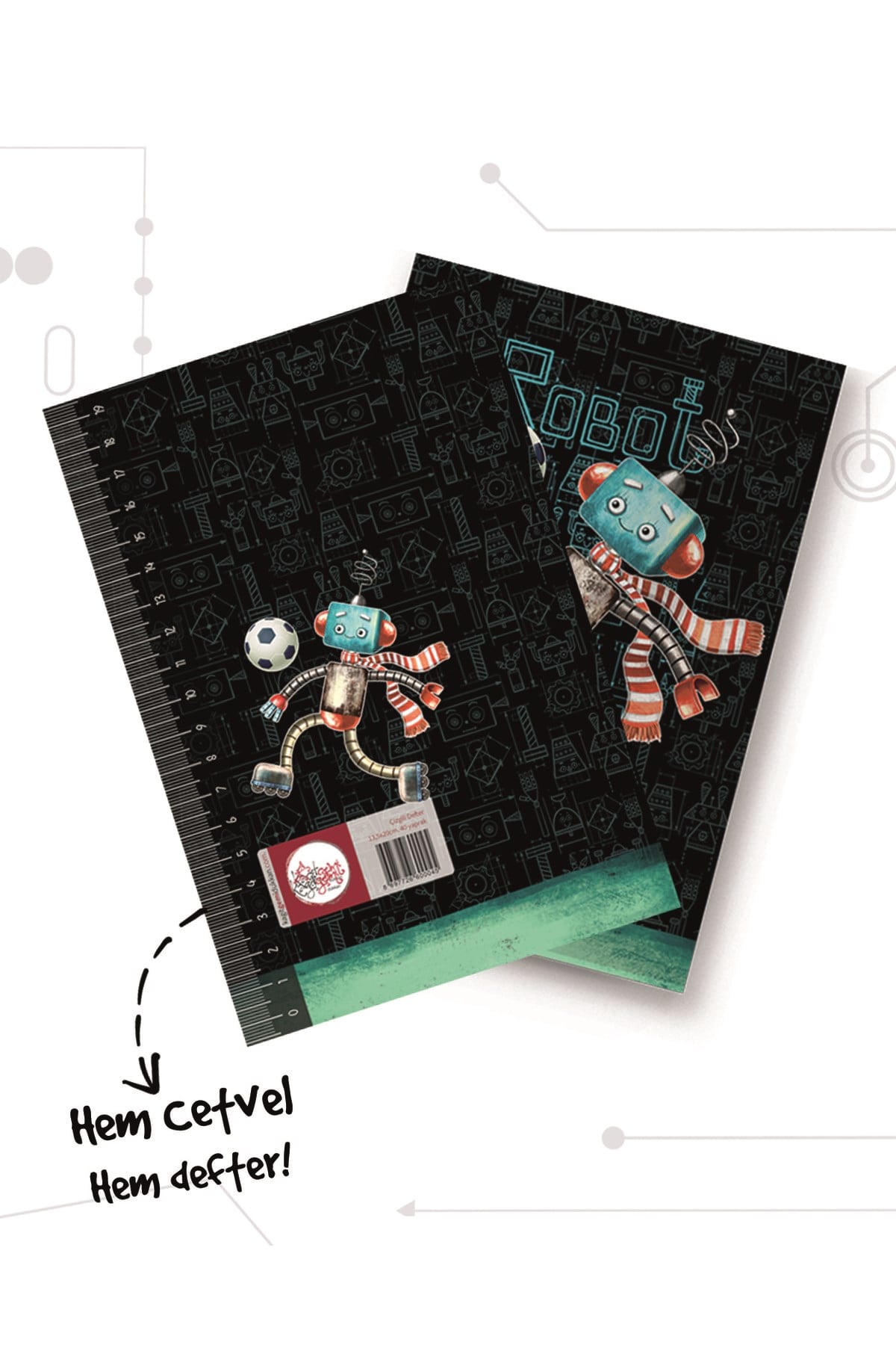 Futbolcu Robot Defter