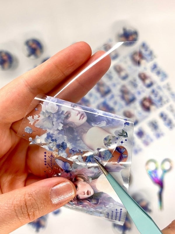 Glass Fairyland Butterfly Girl Serisi 2m Washi Bant / Washi Tape / Masking Tape / Desenli Bant / Bullet Journal