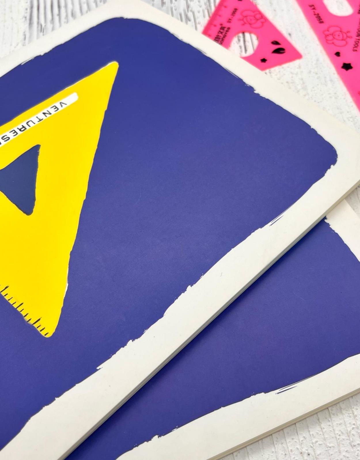 Gönye Desenli Çizgili 48 Yaprak  Defter / Ajanda/ Notebook / Okul Defteri