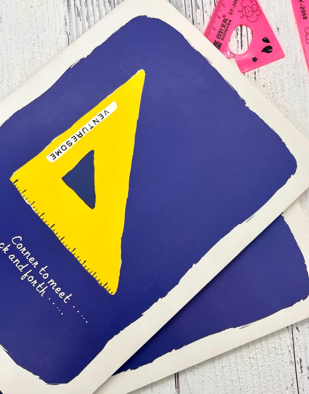 Gönye Desenli Çizgili 48 Yaprak  Defter / Ajanda/ Notebook / Okul Defteri