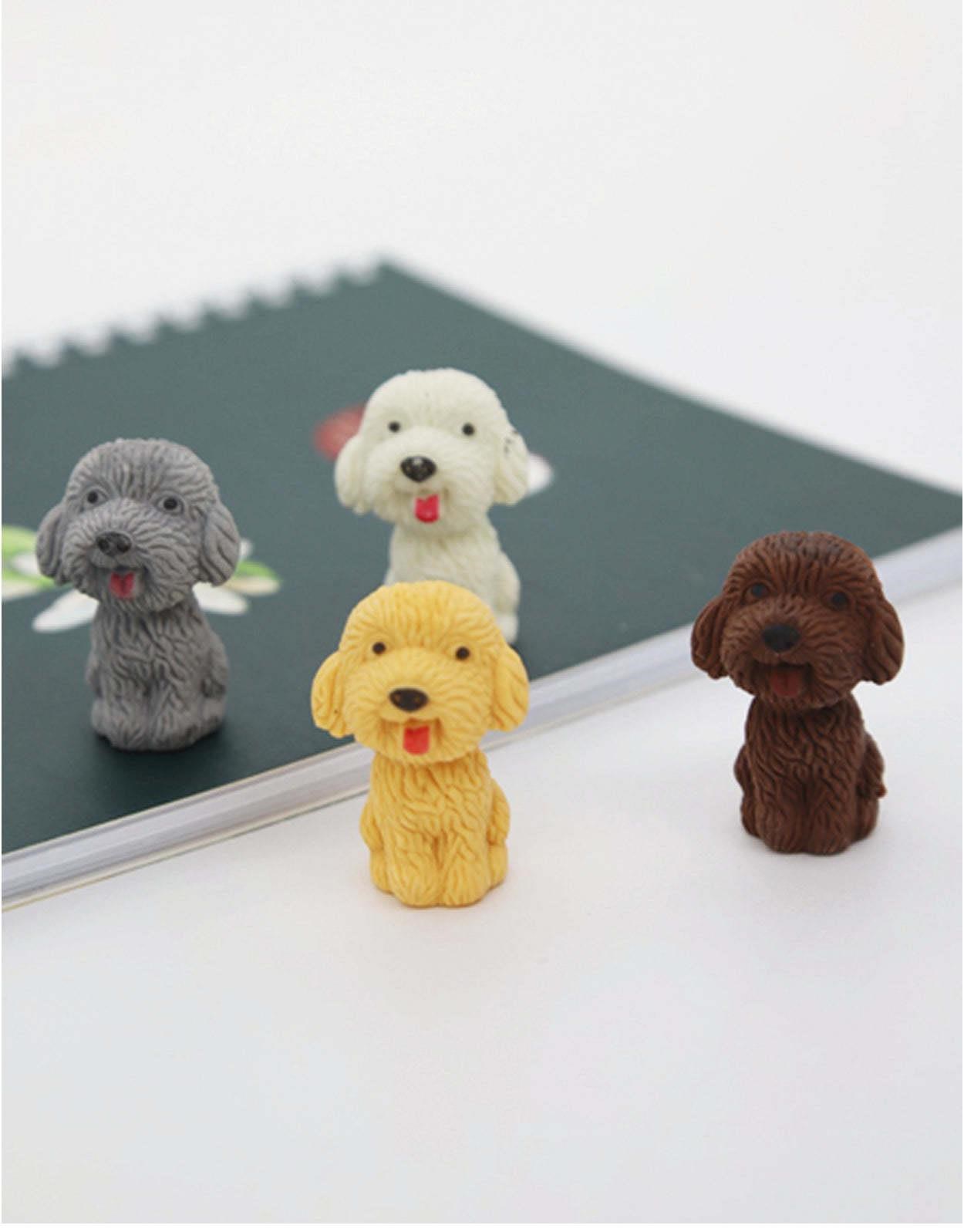 Gri Sevimli Dost Köpek Silgili Kalem Başlığı