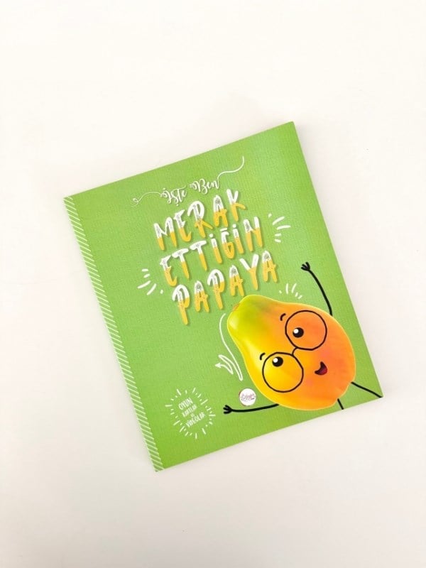 İşte Ben Meyveler Serisi 3’lü Çocuk Kitap Seti | Papaya – Kiraz – Muz | HEDİYE Silgi