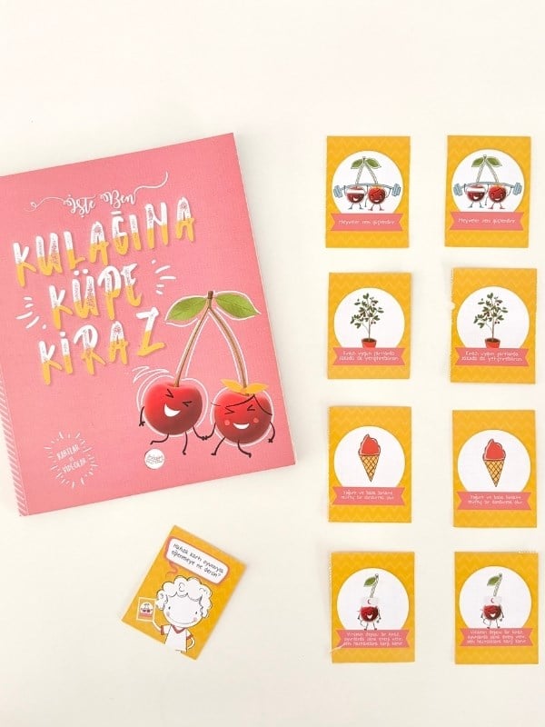 İşte Ben Meyveler Serisi 3’lü Çocuk Kitap Seti | Papaya – Kiraz – Muz | HEDİYE Silgi