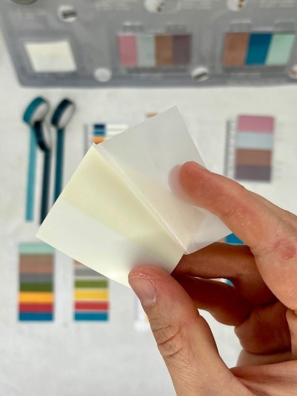 Karışık Tonlar Cetvelli Retro Renk İndeks Set Sticker/Post-it/Postit/Kitap Ayracı/Washi Bant