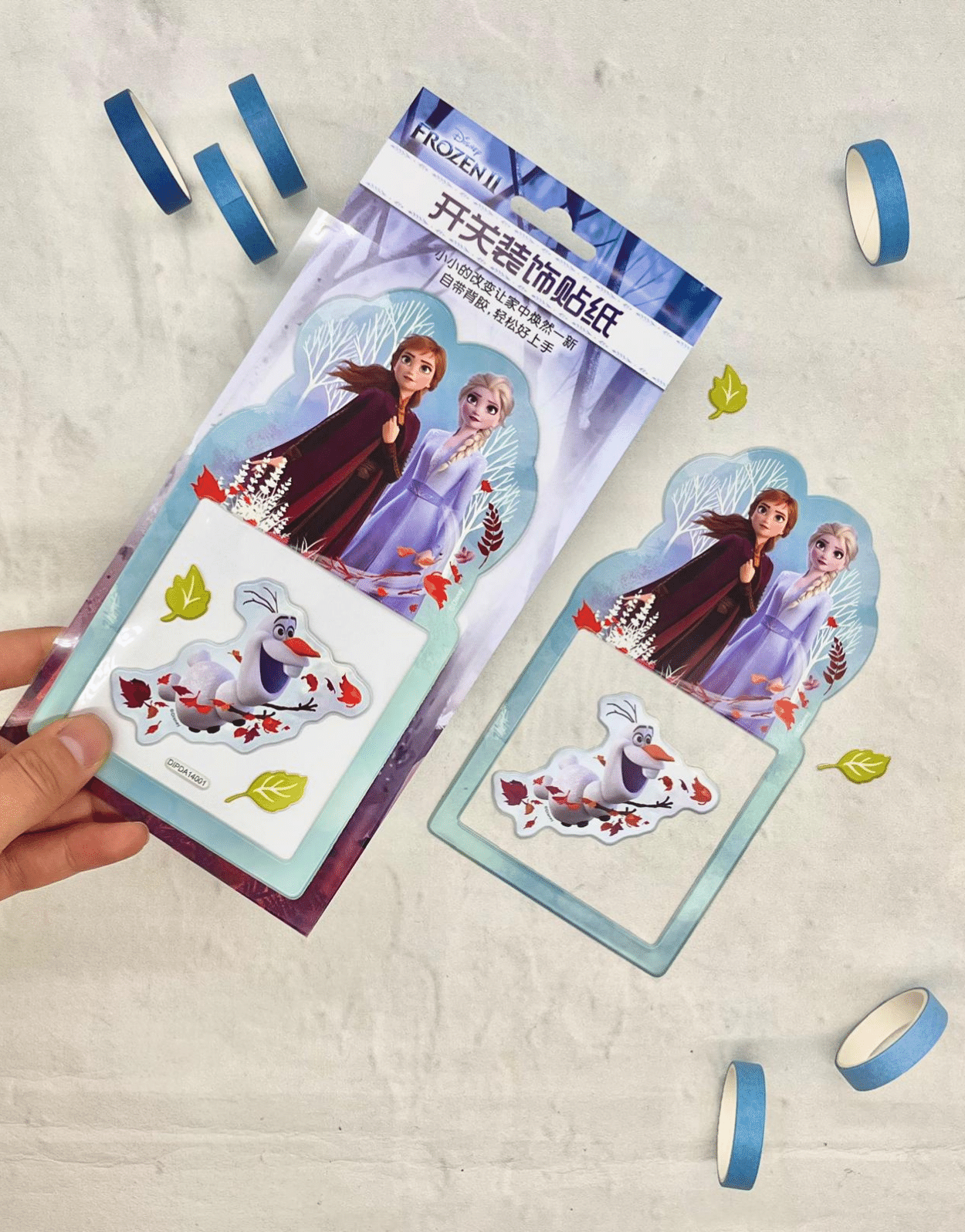 Karlar Ülkesi Prensesleri  Lamba Süsleme Büyük Boy Mavi Sticker  /Oda süslemesi / Duvar stickerı /Etiket