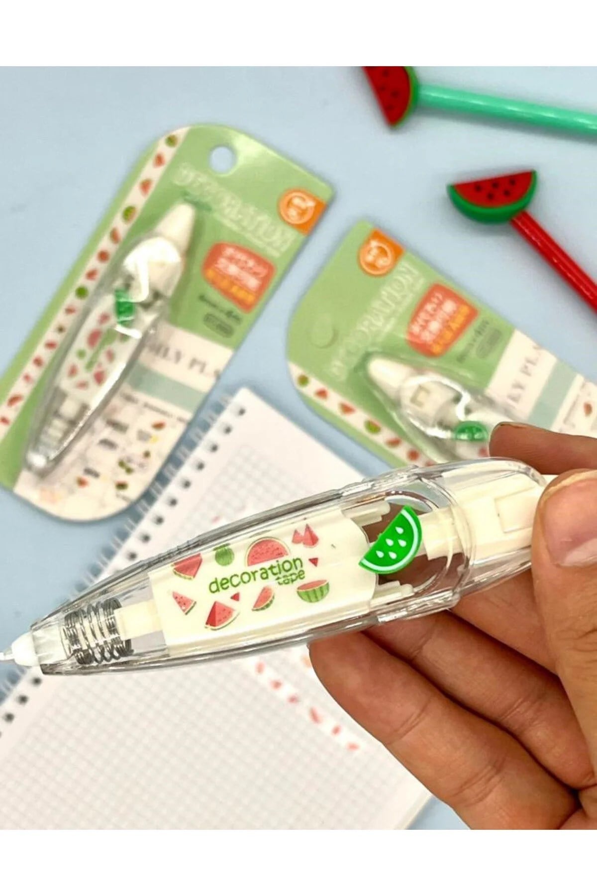Karpuz Desenli Süsleme Bandı Tipex / Tipeks / Bullet Journal
