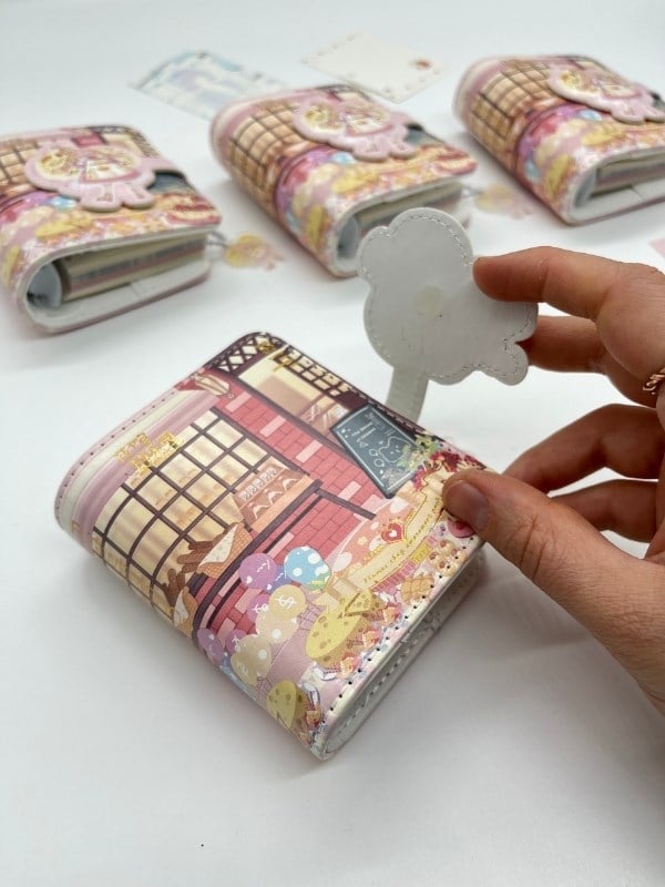 Kawaii Dessert Shop Tatlıcı Temalı Charmlı Mini Planlayıcı Spiralli Defter/80 Yaprak/Mıknatıs Ajanda
