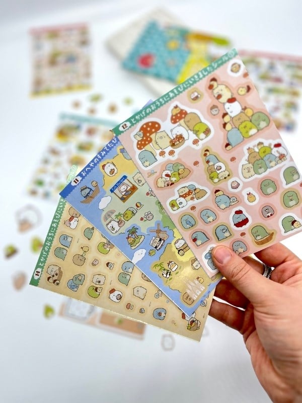 Kawaii Sumikko Gurashi Dünyası 16 Yaprak 335 Adet Sticker Defteri/Etiket/Çıkartma