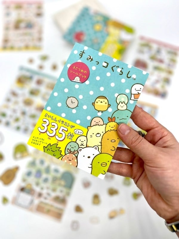 Kawaii Sumikko Gurashi Dünyası 16 Yaprak 335 Adet Sticker Defteri/Etiket/Çıkartma