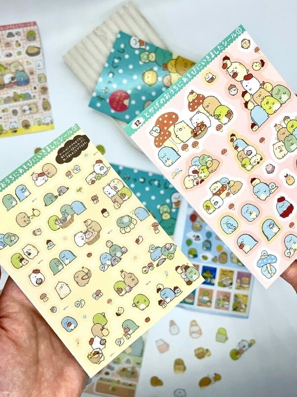 Kawaii Sumikko Gurashi Dünyası 16 Yaprak 335 Adet Sticker Defteri/Etiket/Çıkartma