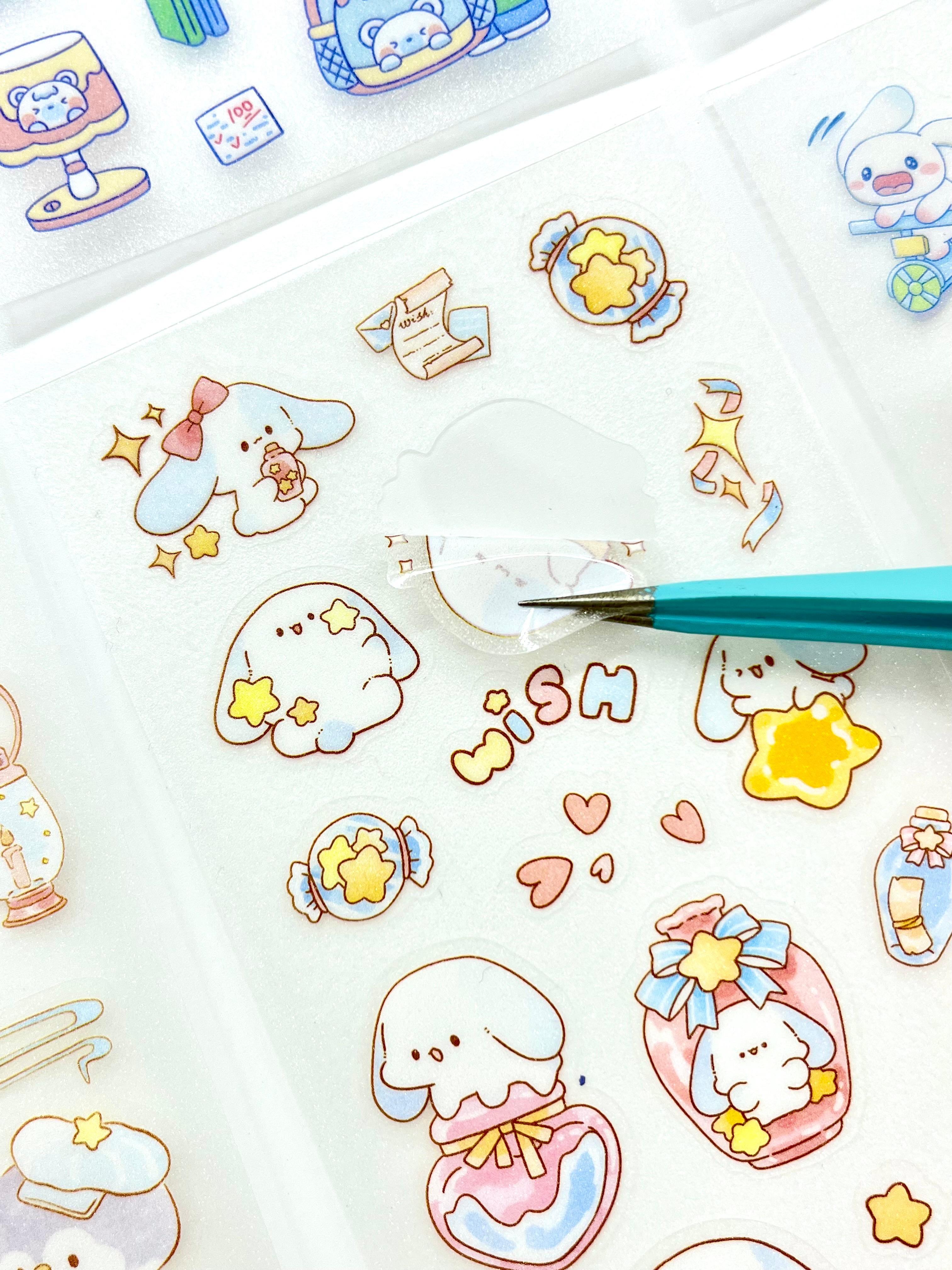 Kawaii Uyku ve Okul Temalı 6 Yaprak 149 Adet Sticker Seti/Etiket/Çıkartma/Bullet Journal
