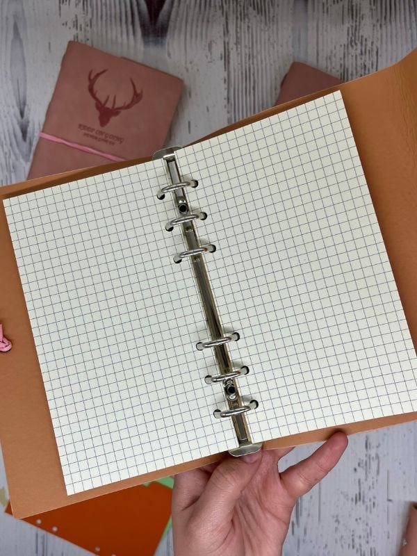 Keep On Going Binderli Deri Kapak Depolama Dosyalı Pembe Renk Özel Tasarım Ajanda/Notebook/Klasörlü Defter
