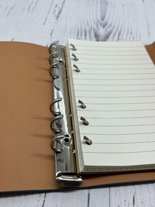 Keep On Going Binderli Deri Kapak Depolama Dosyalı Gri Renk Özel Tasarım Ajanda/Notebook/Klasörlü Defter