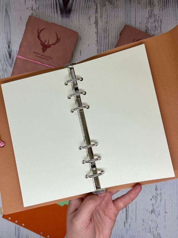 Keep On Going Binderli Deri Kapak Depolama Dosyalı Pembe Renk Özel Tasarım Ajanda/Notebook/Klasörlü Defter