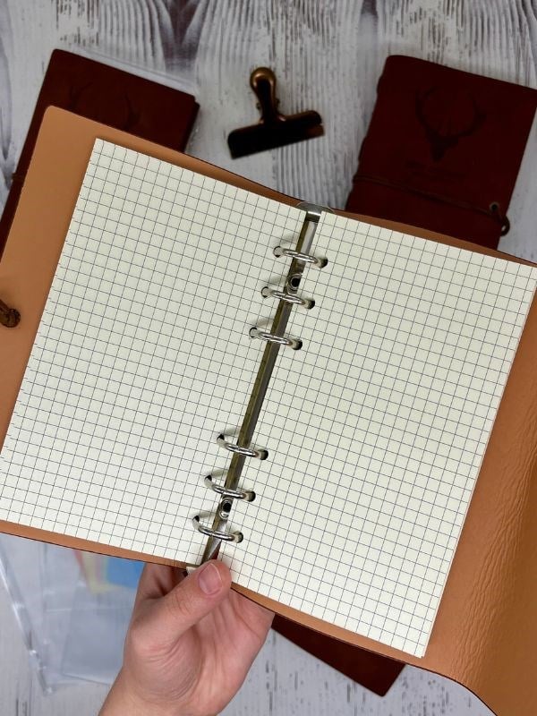Keep On Going Binderli Deri Kapak Depolama Dosyalı Kahverengi Özel Tasarım Ajanda/Notebook/Klasörlü Defter