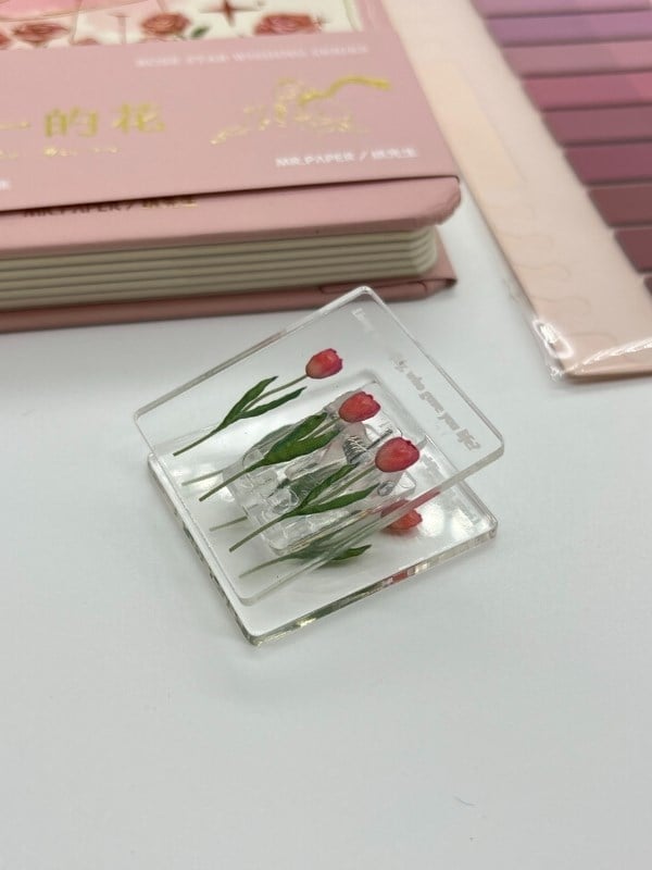 Küçük Prens Temalı Journal Seti Pembe Renk Defter/ Postit/ Bordo İndeks/ Pembe Lale Klips