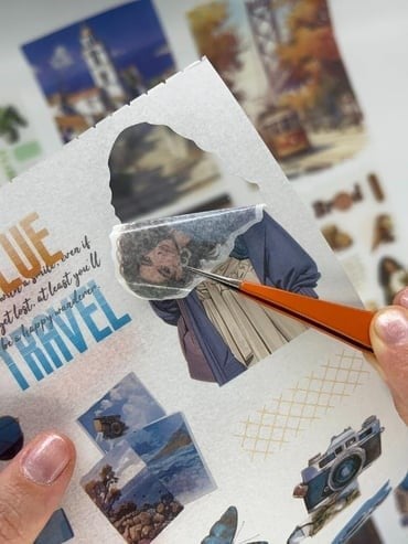 Leisure Time Seyahat ve Kahve 30 Yaprak 384 Adet Sticker 20 Yaprak Scrapbook Kağıdı/Etiket/Çıkartma
