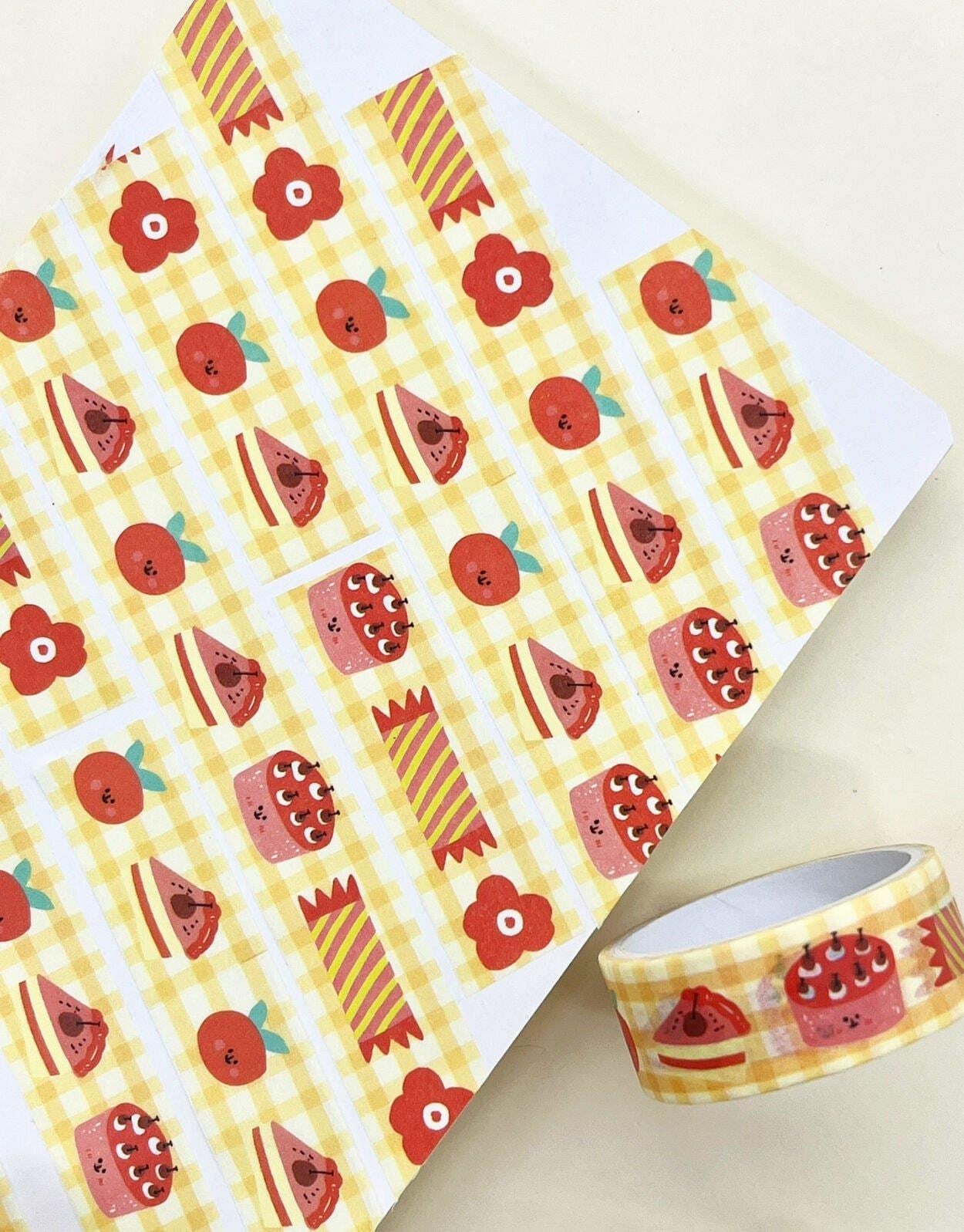 Leziz Pastalar - Washi Bant - Washi Tape - Bant Sticker - Bullet Journal - Defter Süsleme