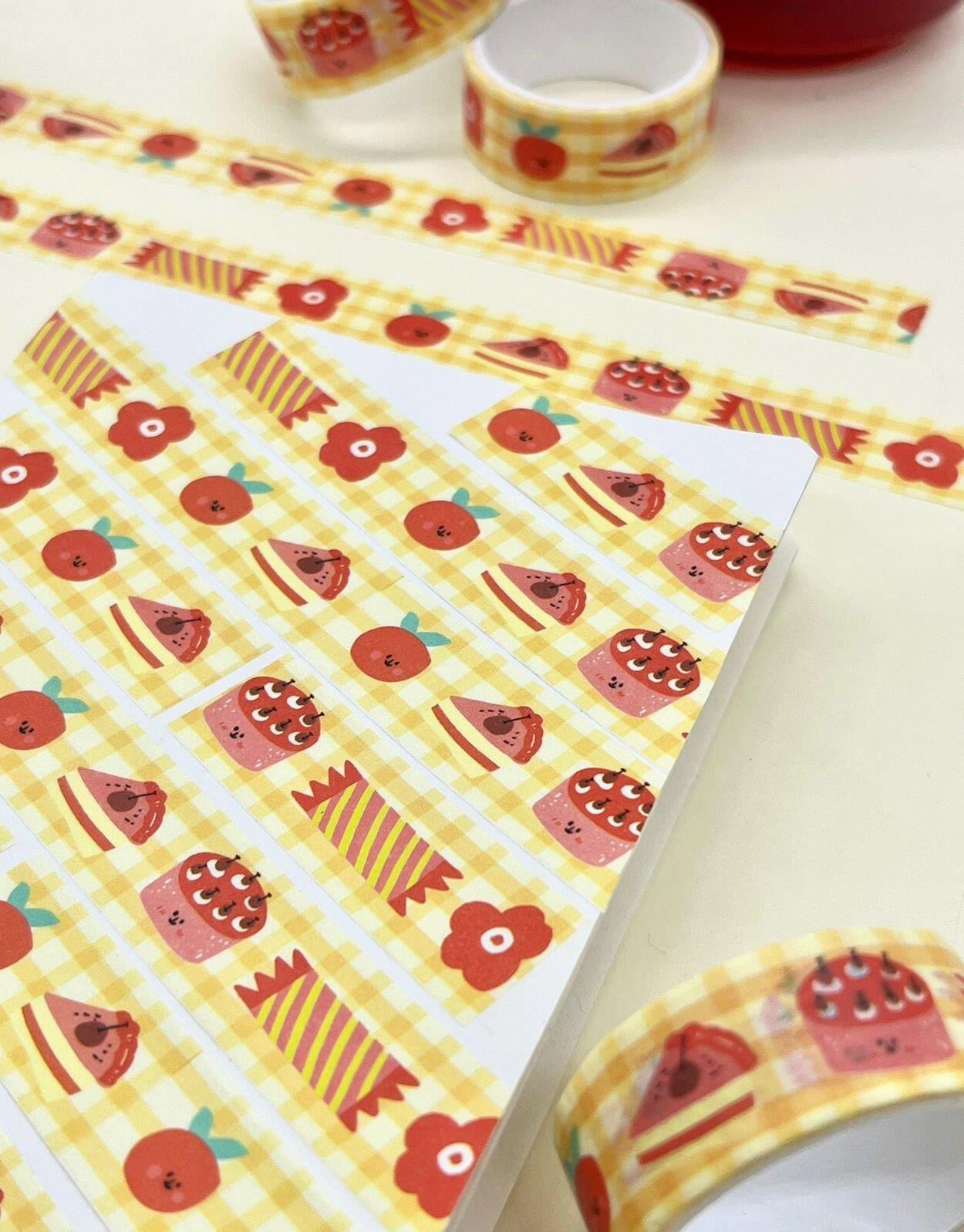 Leziz Pastalar - Washi Bant - Washi Tape - Bant Sticker - Bullet Journal - Defter Süsleme