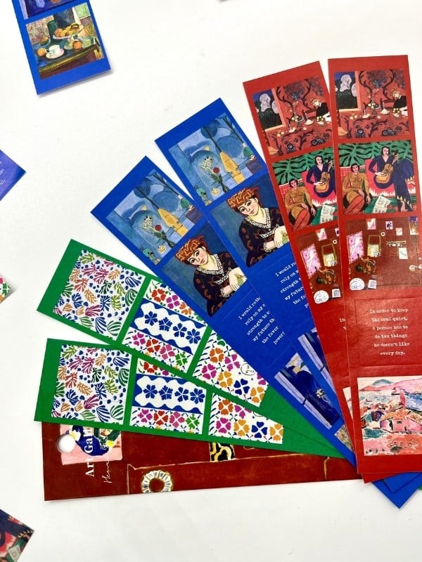 Matisse Tablo ve Mottolu 6 Yaprak 30 Adet Sticker Set/Etiket/Çıkartma/Bullet Journal
