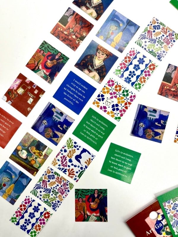 Matisse Tablo ve Mottolu 6 Yaprak 30 Adet Sticker Set/Etiket/Çıkartma/Bullet Journal