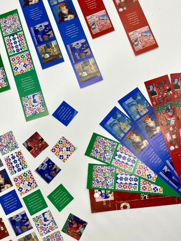 Matisse Tablo ve Mottolu 6 Yaprak 30 Adet Sticker Set/Etiket/Çıkartma/Bullet Journal
