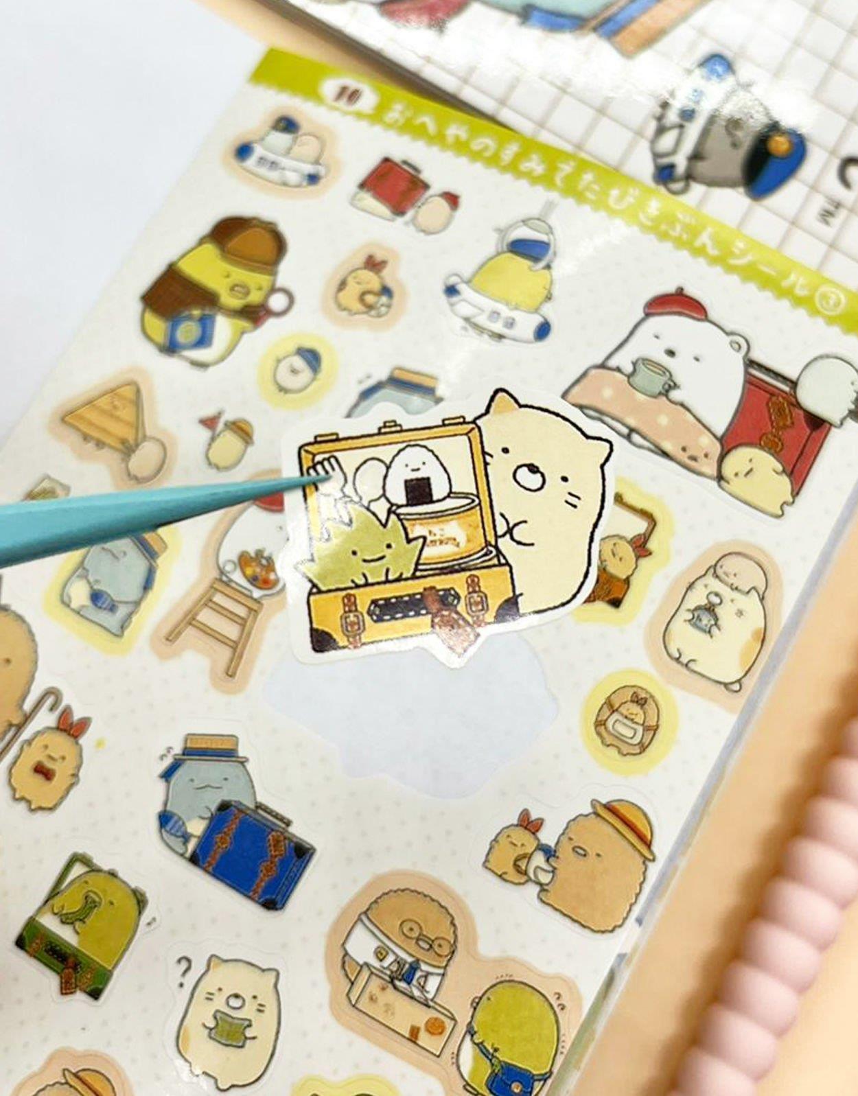 Mavi Defter Sumikko Gurashi  Sticker /  Bullet Journal / Defter Süsleme / Çıkartma