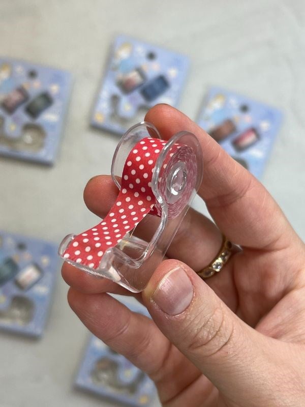 Mavi Renk 2+1 Washi Bant ve Kesim Aparatlı Mini Set/ Washi Tape / Bullet Journal