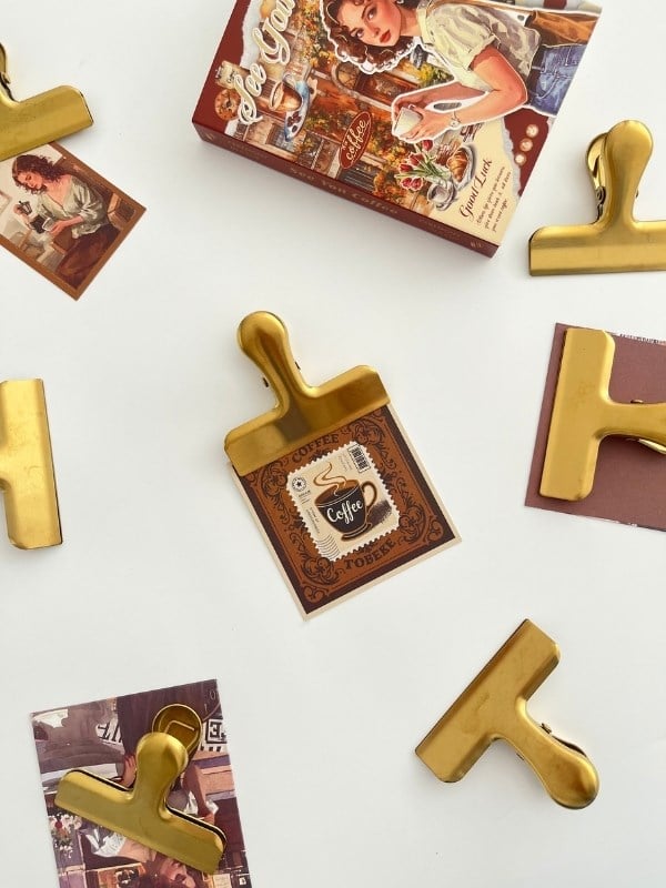 Metal Gold Çok Fonksiyonlu Fotoğraf Klipsi/Fotoğraf Mandalı/Ataş/Kitap Ayracı