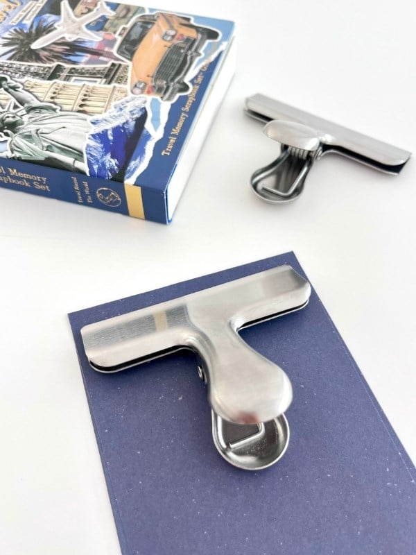 Metal Gri Çok Fonksiyonlu Fotoğraf Klipsi/Fotoğraf Mandalı/Ataş/Kitap Ayracı