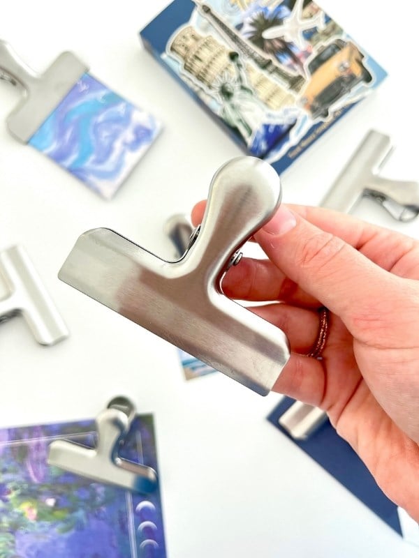 Metal Gri Çok Fonksiyonlu Fotoğraf Klipsi/Fotoğraf Mandalı/Ataş/Kitap Ayracı