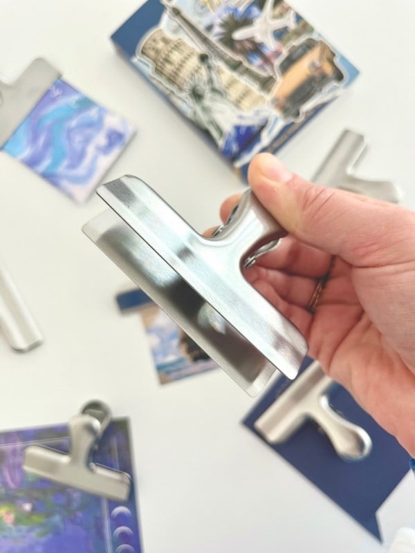 Metal Gri Çok Fonksiyonlu Fotoğraf Klipsi/Fotoğraf Mandalı/Ataş/Kitap Ayracı