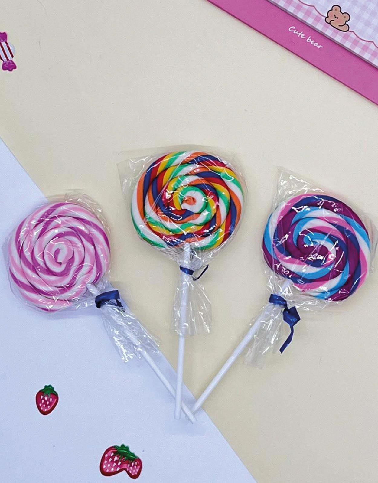 Mor- Beyaz Lolipop Silgi