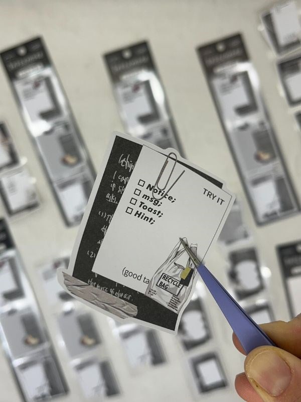 Mottolu Motivasyon 6 Yaprak 18 Adet Siyah Renk Sticker Seti/Etiket/Çıkartma