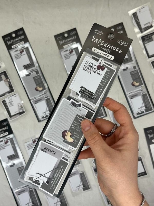 Mottolu Motivasyon 6 Yaprak 18 Adet Siyah Renk Sticker Seti/Etiket/Çıkartma