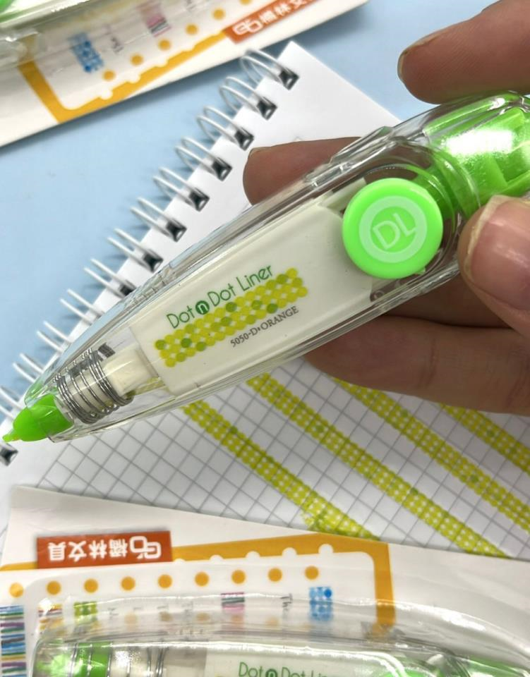 Nokta Desenli Süsleme Bandı Tipex / Tipeks / Bullet Journal