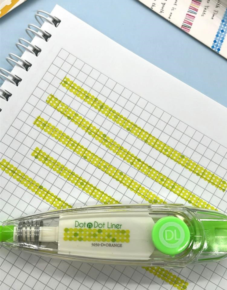 Nokta Desenli Süsleme Bandı Tipex / Tipeks / Bullet Journal