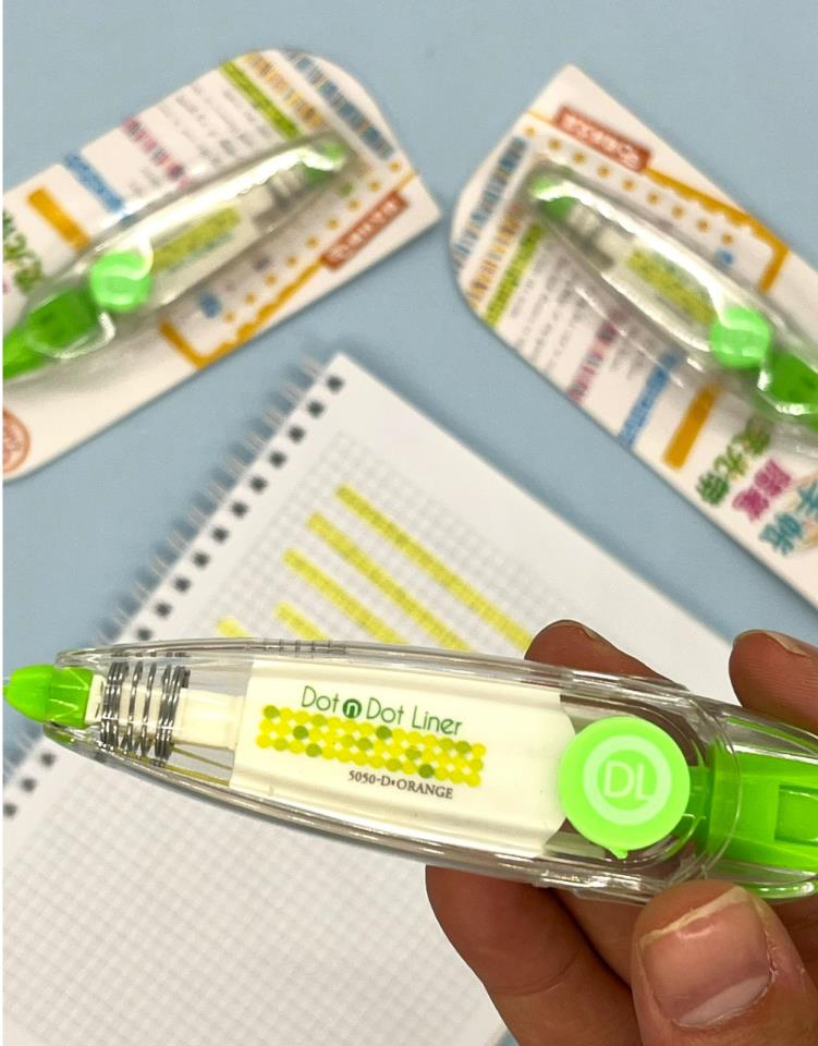 Nokta Desenli Süsleme Bandı Tipex / Tipeks / Bullet Journal