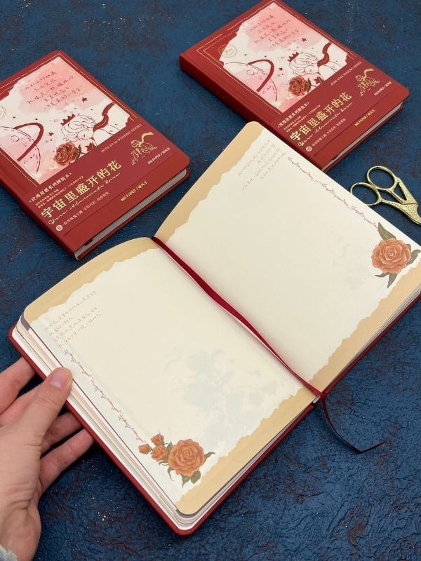 Özel Tasarım Küçük Prens Kırmızı Renk Defter / Notebook/ Bullet Journal