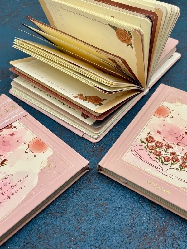 Özel Tasarım Küçük Prens Pembe Renk Defter / Notebook/ Bullet Journal