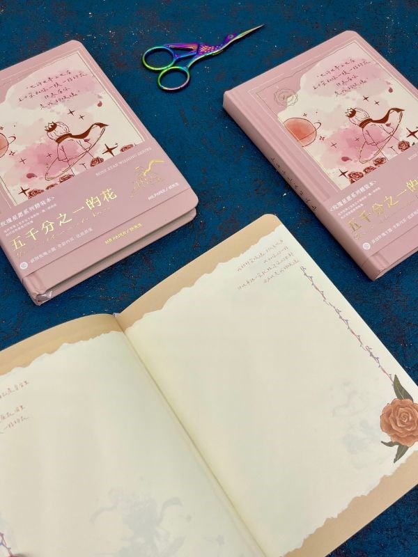 Özel Tasarım Küçük Prens Pembe Renk Defter / Notebook/ Bullet Journal