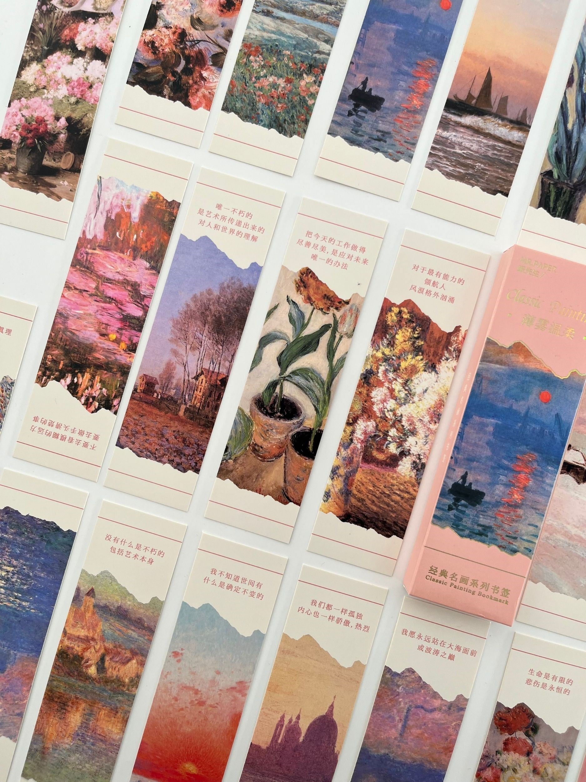 Pastel Art Collection 30’lu Klasik Tablolar Temalı Kitap Ayracı Seti / Yer İmi