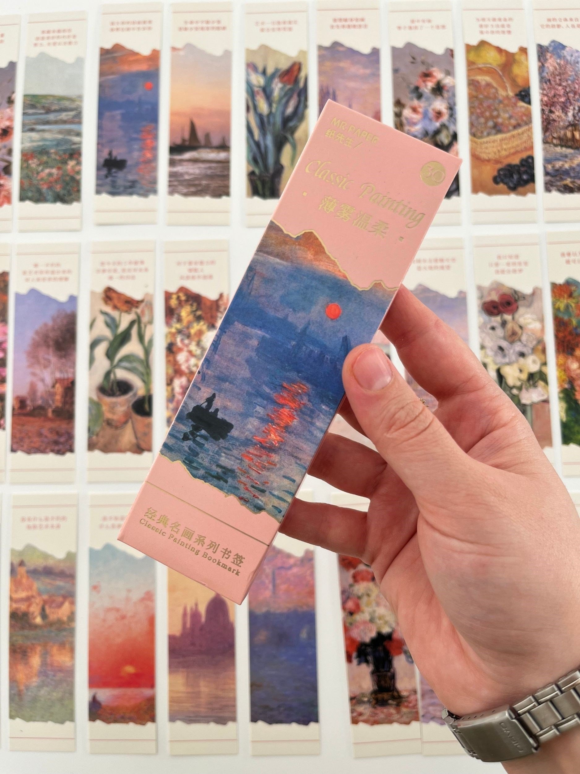 Pastel Art Collection 30’lu Klasik Tablolar Temalı Kitap Ayracı Seti / Yer İmi