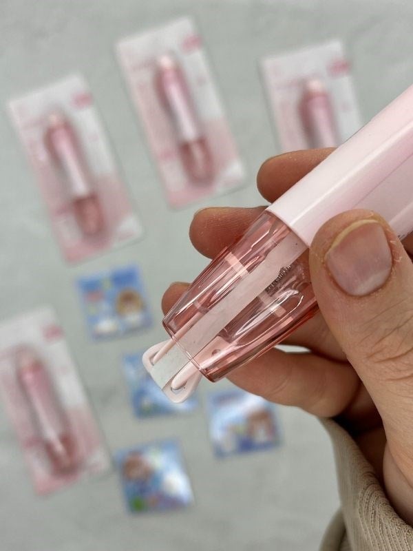 Pembe Kalem Görünümlü Klikli Daksil/ Düzeltme Şeridi/Düzeltme Bandı/Tipeks/Tipex