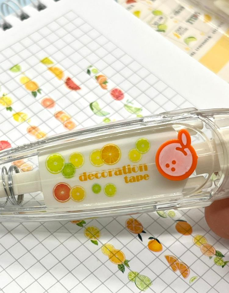 Portakal Desenli Süsleme Bandı Tipex / Tipeks / Bullet Journal