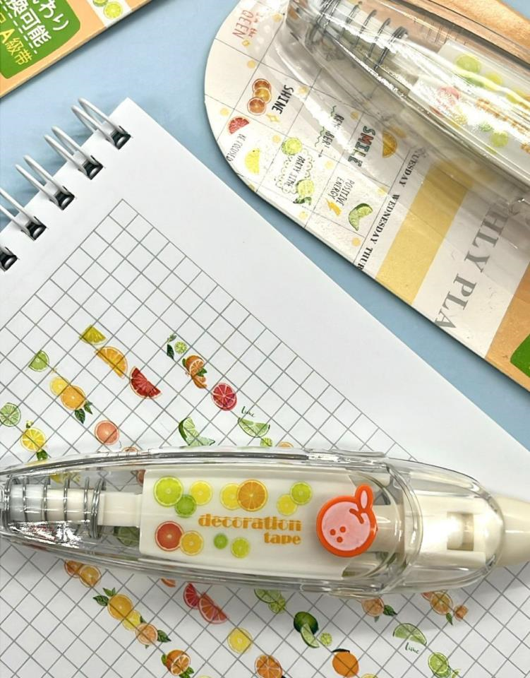 Portakal Desenli Süsleme Bandı Tipex / Tipeks / Bullet Journal