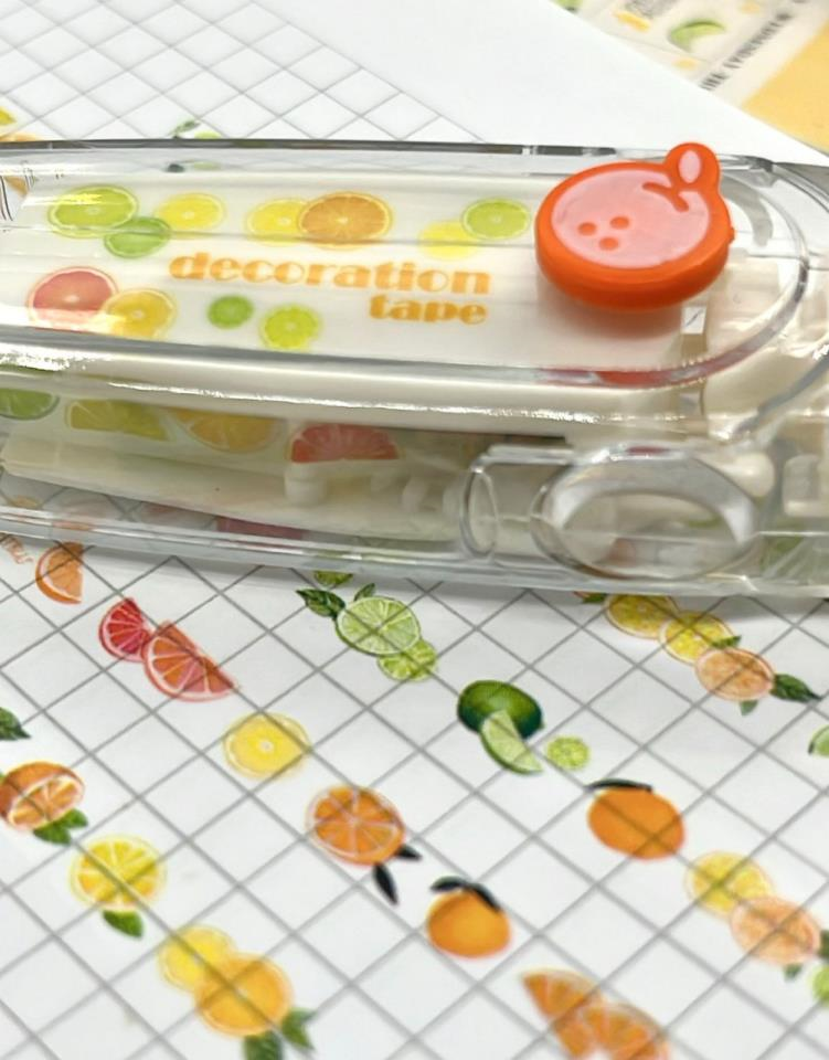 Portakal Desenli Süsleme Bandı Tipex / Tipeks / Bullet Journal