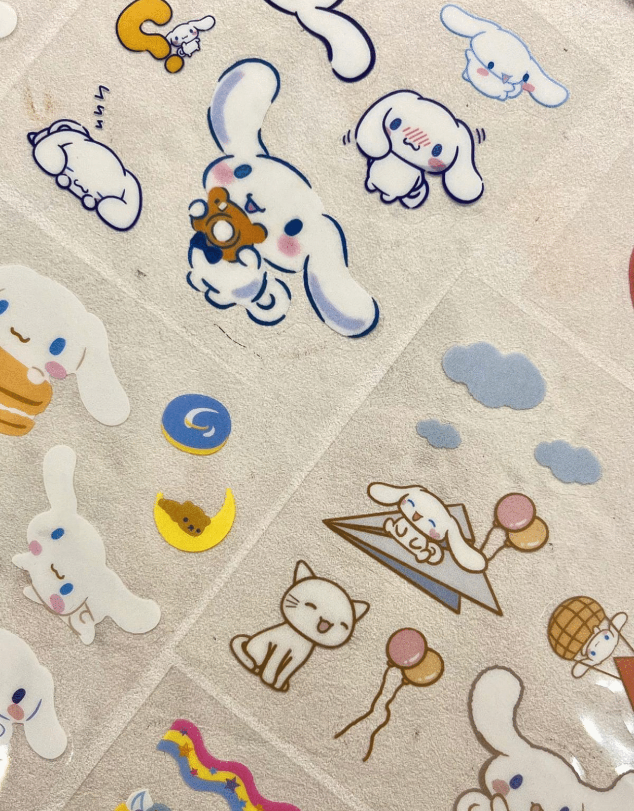 Sanrio Karakteri Cinnamoroll 25 Yaprak 190 Adet Pet Sticker Set Pembe Paket /Su Geçirmez/Etiket/Çıkartma