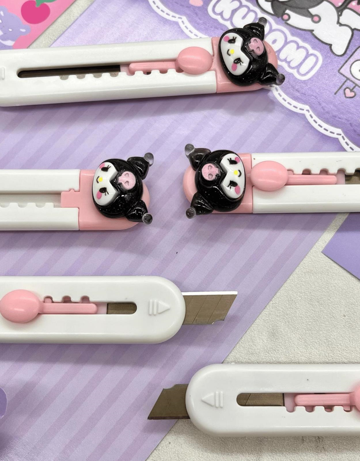 Sanrio Kuromi Karakterli Maket Bıçağı / Sanat Bıçağı / Bullet Journal / Scrapbook