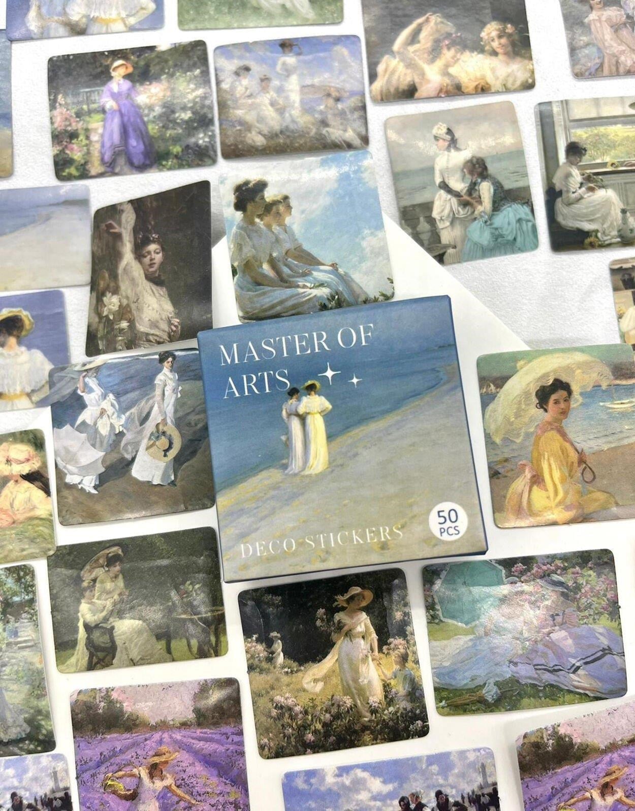 Severin Kroyer Eserleri Kutu Sticker / Bullet Journal / Defter Süsleme/ Çıkartma / Scrapbook